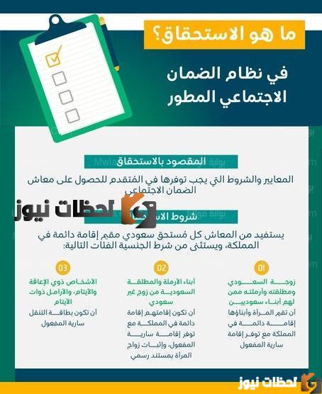 استعلام موعد نزول الضمان الاجتماعي