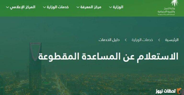 تسجيل والاستعلام عن المساعدة المقطوعة 1447 من الضمان الاجتماعي في السعودية والشروط المطلوبة