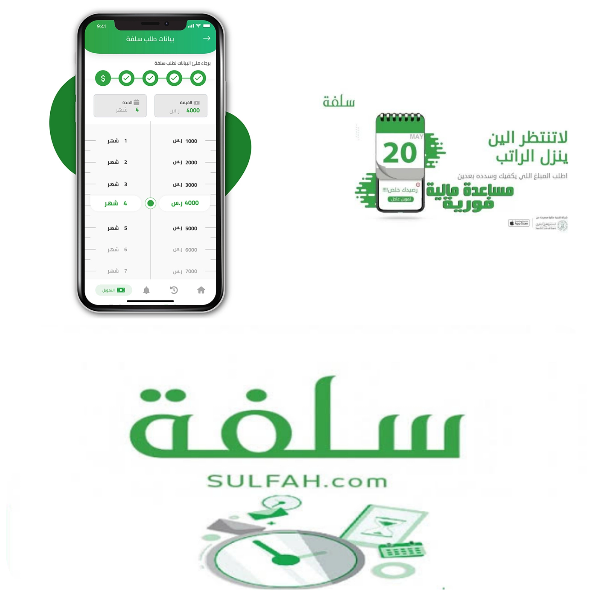 منصة سلفة تمويل ميسر أو سريع بدون كفيل وتحويل راتب