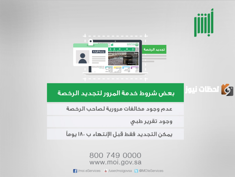 خطوات تجديد رخصة قيادة في المملكة العربية السعودية1447عبر بوابة أبشر الإلكترونية للمواطنين والمقيمين