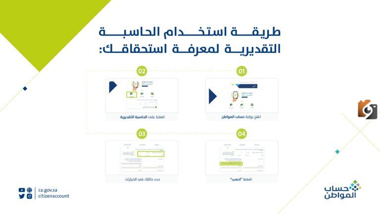 حاسبة حساب المواطن الجديد 1447 للاستعلام عن راتب كل فرد