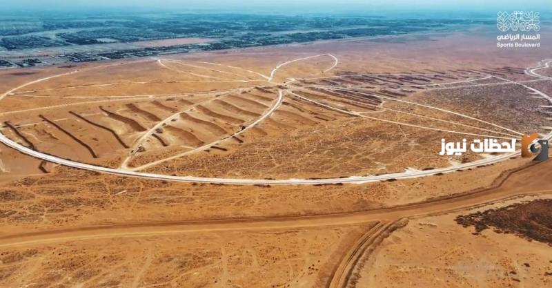 شاهد آخر تطورات الأعمال الإنشائية في منتزه الرمال الرياضي