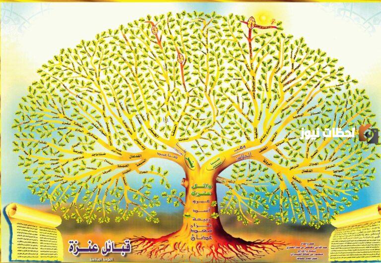 شجرة قبيلة عنزة واضحة وما هو نسب قبيلة عنزة