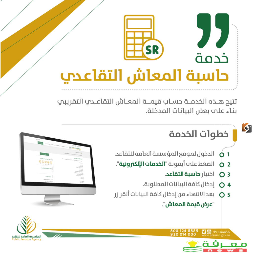 كيف احسب راتب التقاعد في السعودية