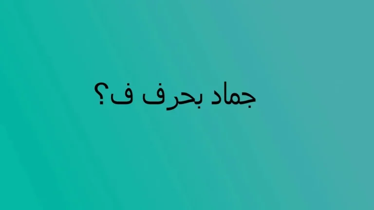 اسماء جماد بحرف الفاء ف وجميع المعلومات عن الجماد بحرف ف