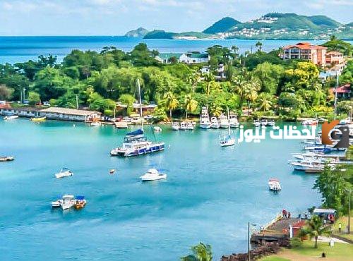 بكم فيزا العمل في سانت لوسيا؟