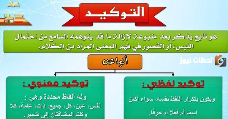 ما هو إعراب التوكيد اللفظي والمعنوي؟