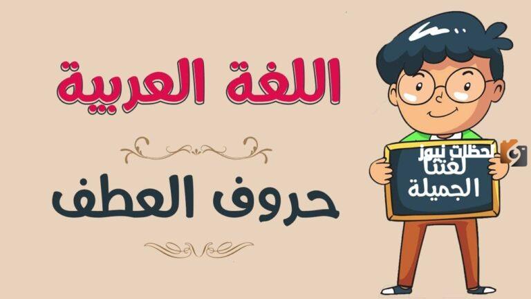 شرح حروف العطف للاطفال وأمثلة