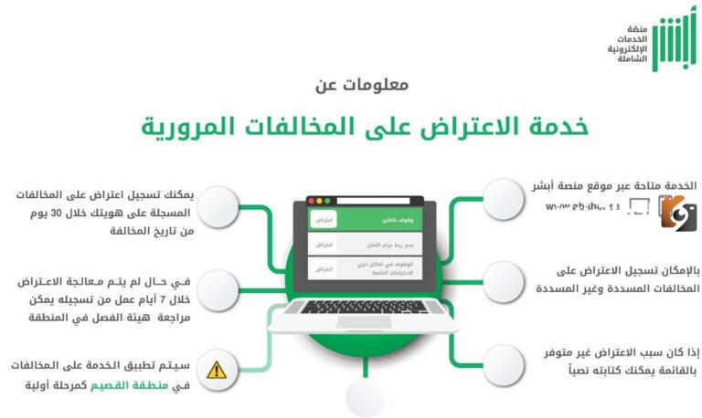 ما هي شروط الاعتراض على المخالفات المرورية في المملكة العربية السعودية وما هي الغرامة التي يتم تطبيقها على تأخير سداد قيمة المخالفة