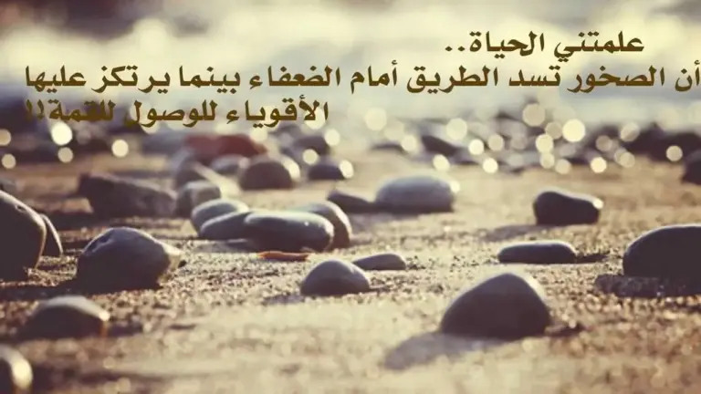 كلمات معبرة عن الحياة والأمل