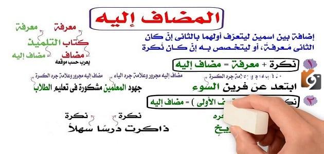 ما الفرق بين المضاف والشبيه بالمضاف