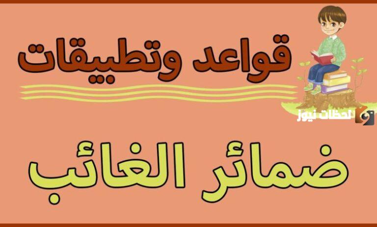 ما هي ضمائر الغائب وأنواع الضمائر في اللغة العربية كاملة