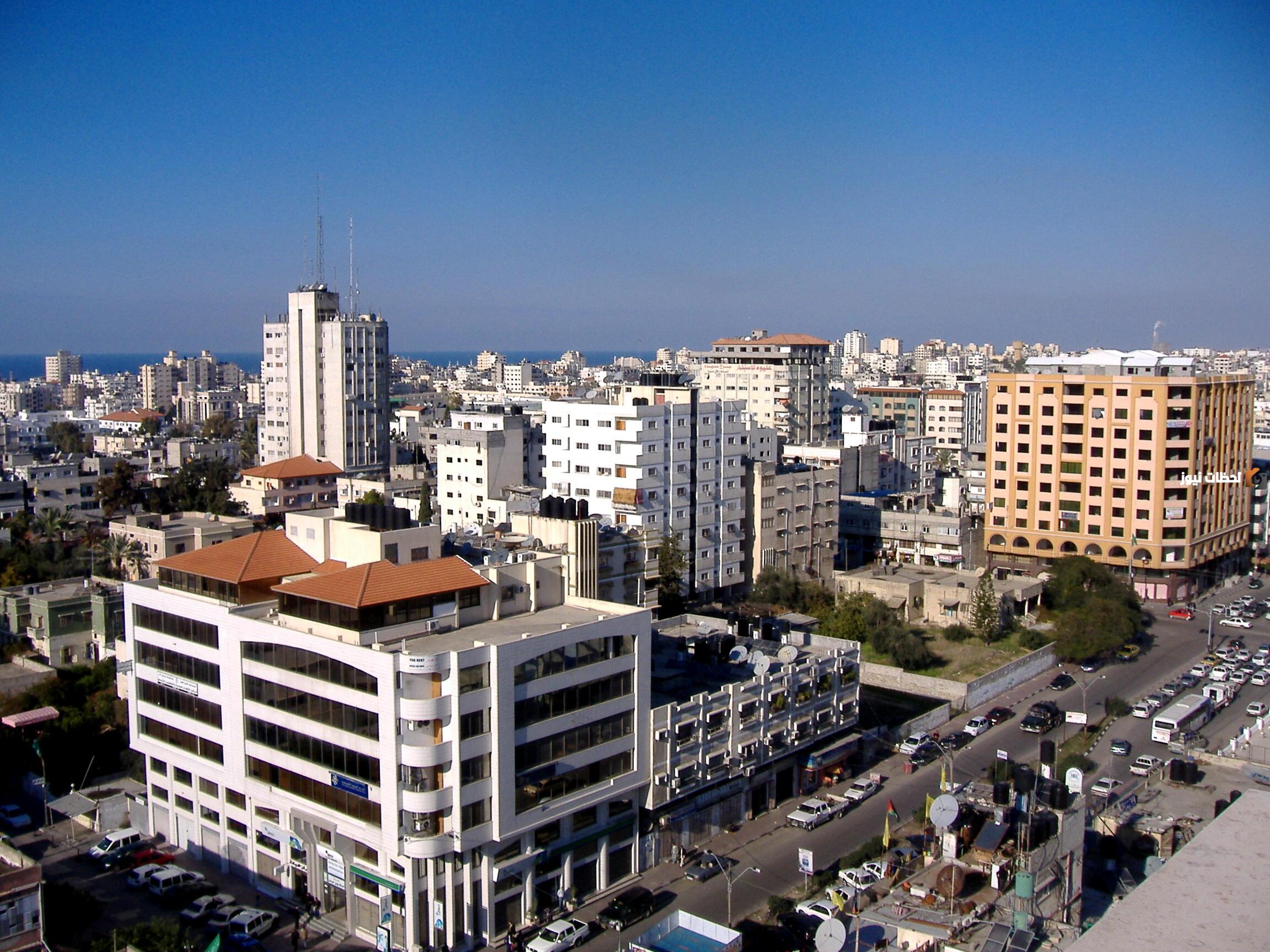 مساحة مدينة غزة وعدد سكانها