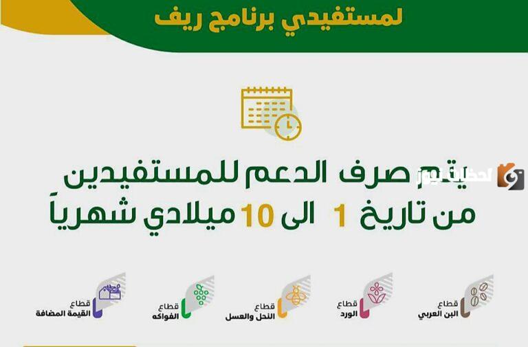 موعد صرف دعم ريف الفواكه وشروط القبول