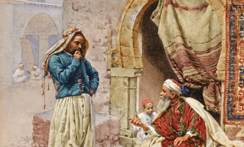 قصيدة صوت صفير البلبل الأصمعي مع القصة