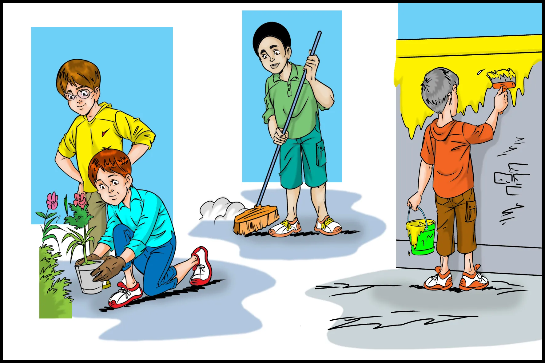 كيف أحافظ على نظافة المدرسة
