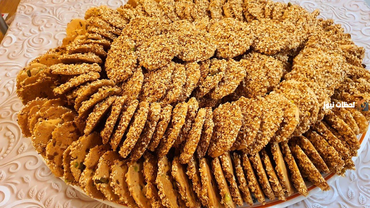 طريقة عمل البرازق السورية الشامية بالبيت بنصف كيلو دقيق فقط!! حلويات رمضانية منزلية سريعة بتناف المحلات