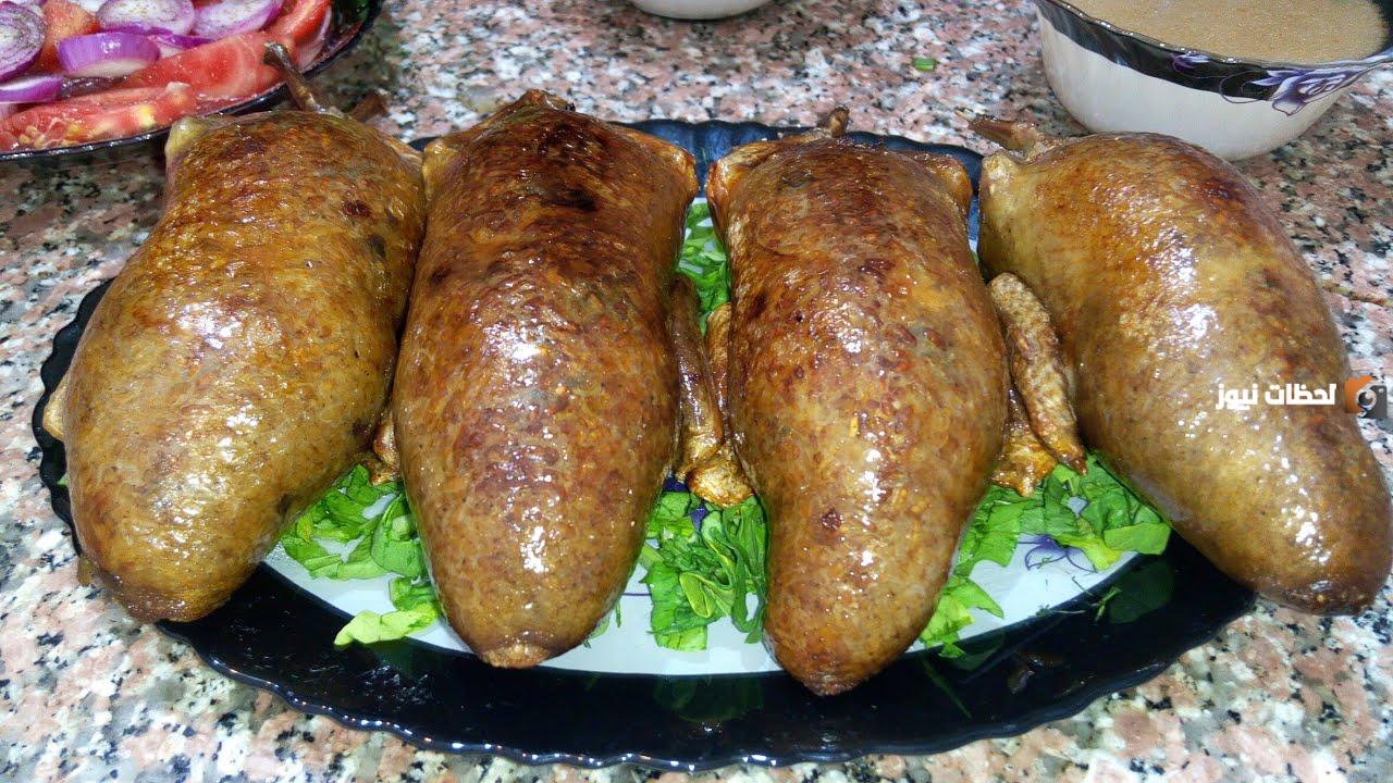 حمام محشي رز مع خلطة