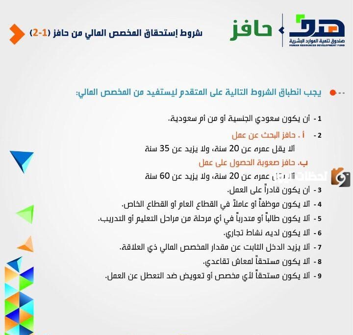 التقديم على برنامج حافز