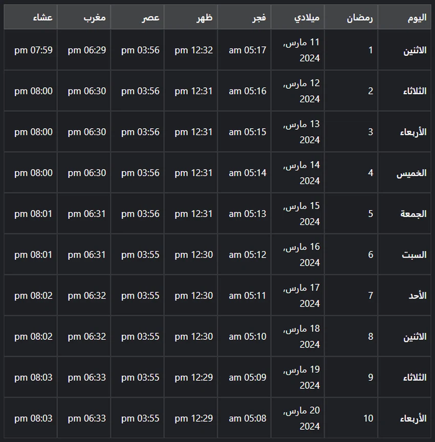 موعد آذان الفجر في المدينة المنورة 