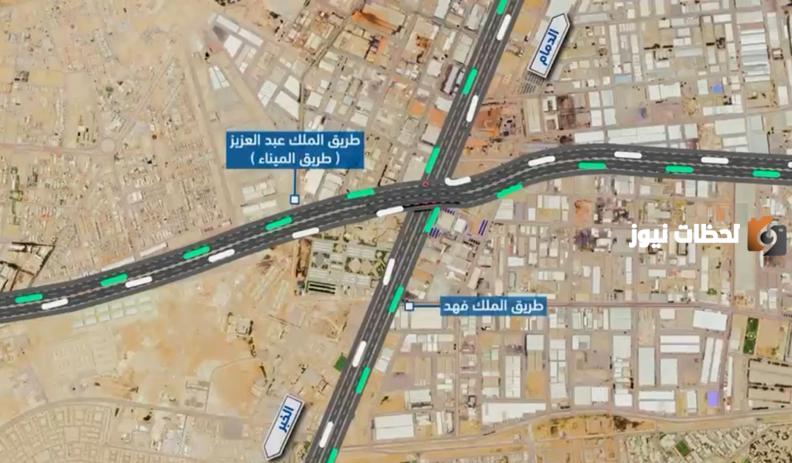 أعمال الصيانة في طريق الملك فهد