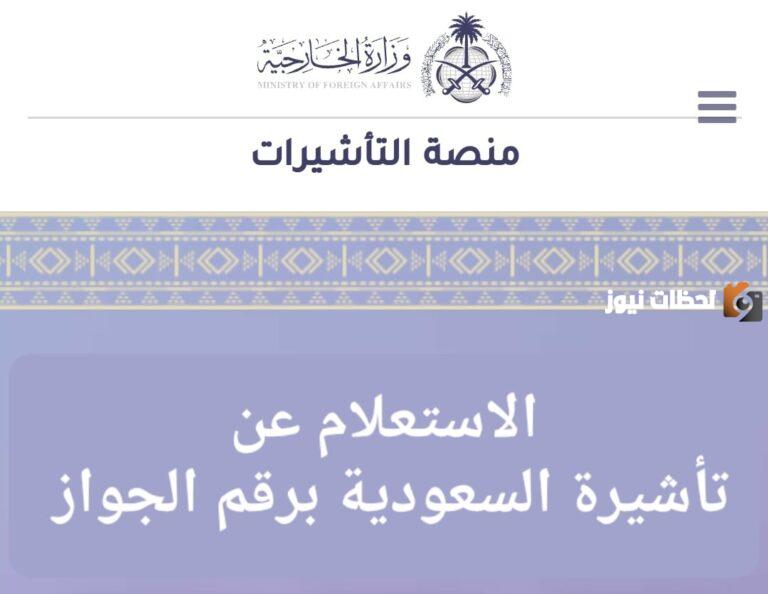 عبر وزارة الخارجية السعودية | الاستعلام عن تاشيرة برقم الجواز 2025 لدخول السعودية للمصريين والسودانيين واليمنيين