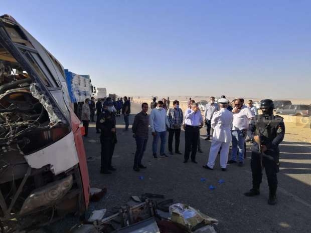 ضحايا حادث المنيا