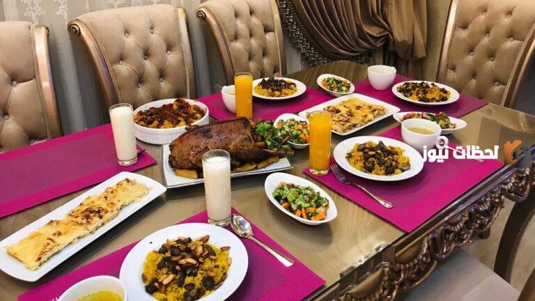 أجمل سفرة رمضانية وأشهى الأكلات .. منيو كامل لشهر رمضان