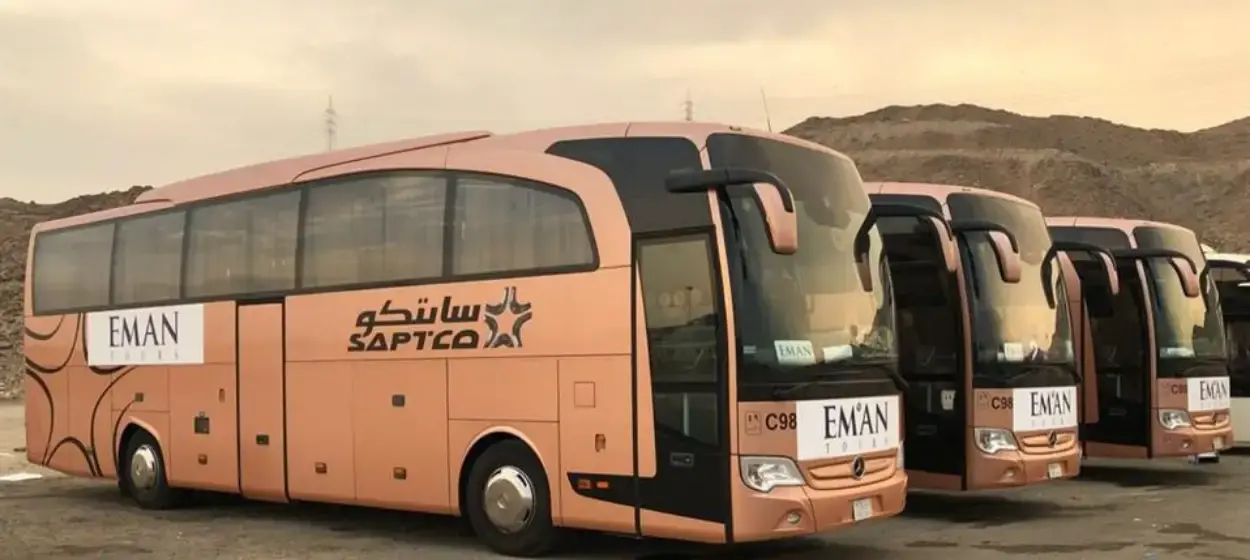 سعر تذاكر النقل الجماعي الجديدة في السعودية 1447 وخطوط النقل الخاصة بطريق المدينة المنورة