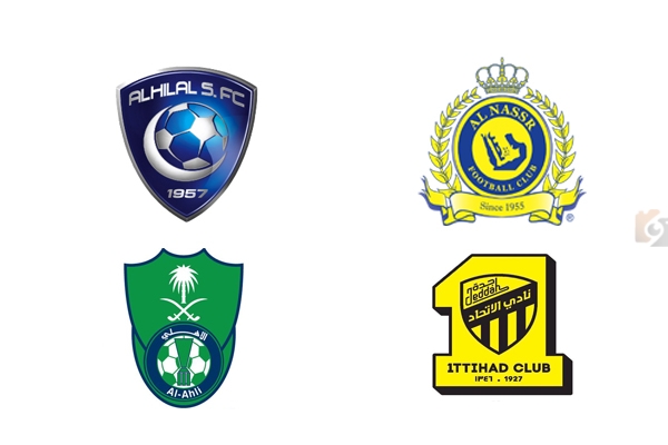 الهلال، الاتحاد، النصر، الأهلي