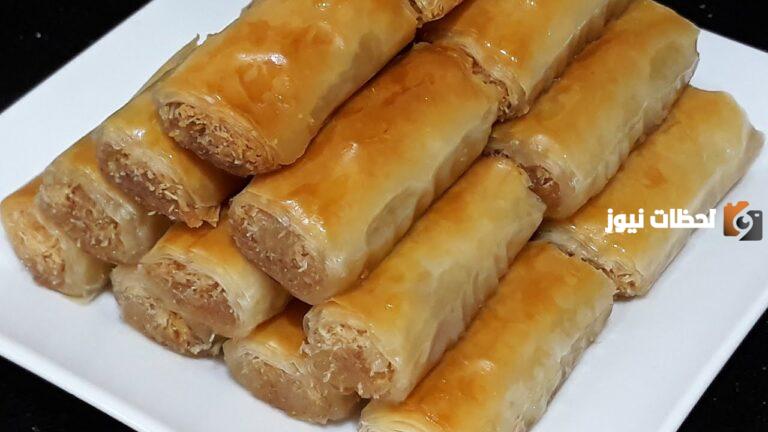 طريقة عمل جلاش بالكنافة والمكسرات خطوة بخطوة