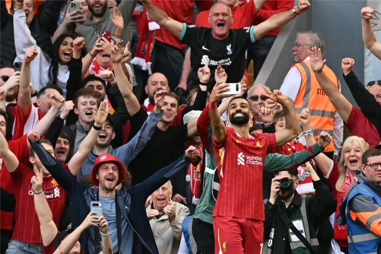 رسالة محمد صلاح لجماهير ليفربول بعد الفوز بلقب الدوري الإنجليزي