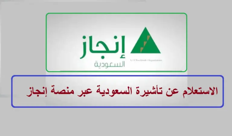 برابط مباشر الاستعلام عن تأشيرة برقم الهوية الوطنية عبر إنجاز