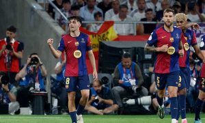 <p><strong>برشلونة يتوج بلقب كأس الملك بعد انتصاره المثير على ريال مدريد في الوقت الإضافي</strong></p>