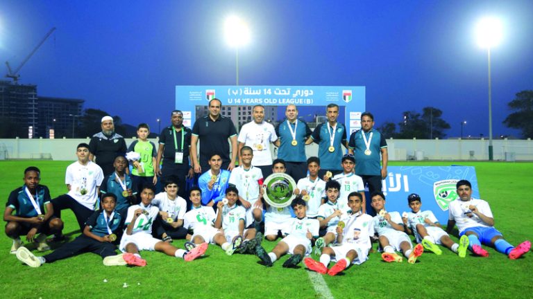 خورفكان يتوج بلقب دوري تحت 14 سنة «ب»