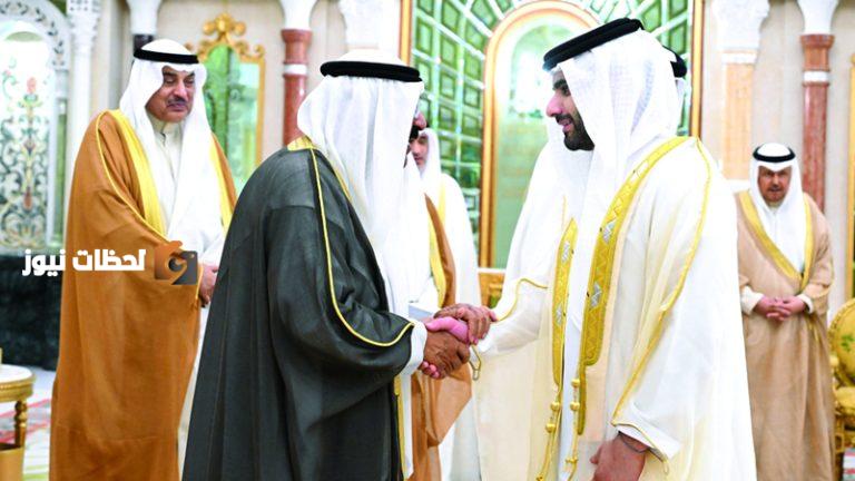 أمير الكويت يرحب بمنصور بن محمد