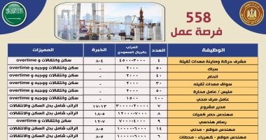 558 فرصة وظيفية في القطاع الهندسي بالسعودية مع رواتب تصل إلى 400 ألف جنيه