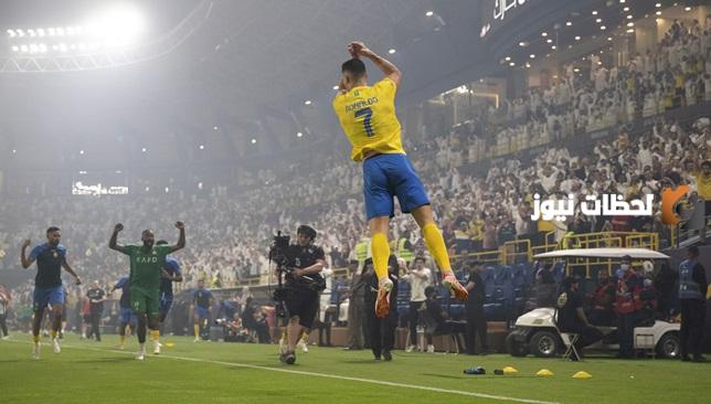 النصر يحقق الفوز على الوحدة! أصوات جمهور النصر تَتعالى بعد تحقيق كريستيانو الثلاثية!