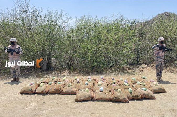 احباط تهريب 718 كيلو قات في جازان عبر ثلاث عمليات امنية ناجحة