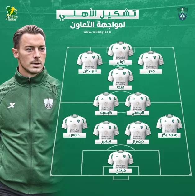الأهلي يُجري ثلاث تغييرات على تشكيله ضد التعاون في دوري روشن بعد التتويج الآسيوي