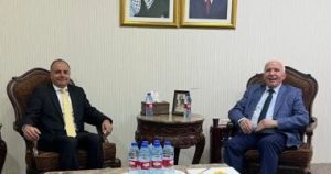 السفير المصري في رام الله يجتمع مع أمين سر اللجنة التنفيذية لمنظمة التحرير الفلسطينية