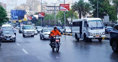 هطول أمطار خفيفة على أجزاء من القاهرة الكبرى بشكل متقطع.. صور