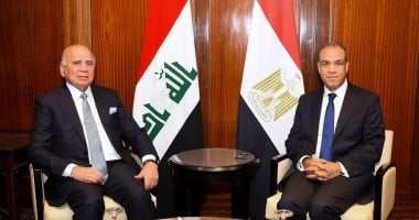 وزير الخارجية يناقش مع نائب رئيس وزراء العراق أحدث تطورات قمة بغداد