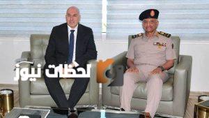 اللواء عبد المجيد صقر يجتمع مع وزير دفاع ايطاليا لتعزيز التعاون المشترك
