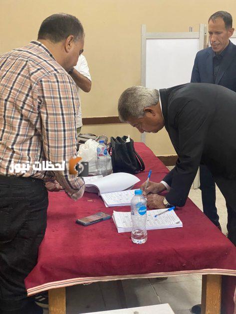 خالد عبد العزيز يصوّت في الشيوخ