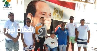مسؤول القرى السياحية يزور شاطئ "قادرون" لأصحاب الهمم في مارينا العلمين.